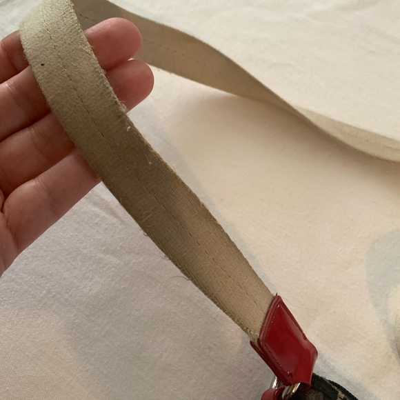 Coach park ocelot Leopard Print Crossbody Bag with Red patent leather accents - Picture 4 of 11